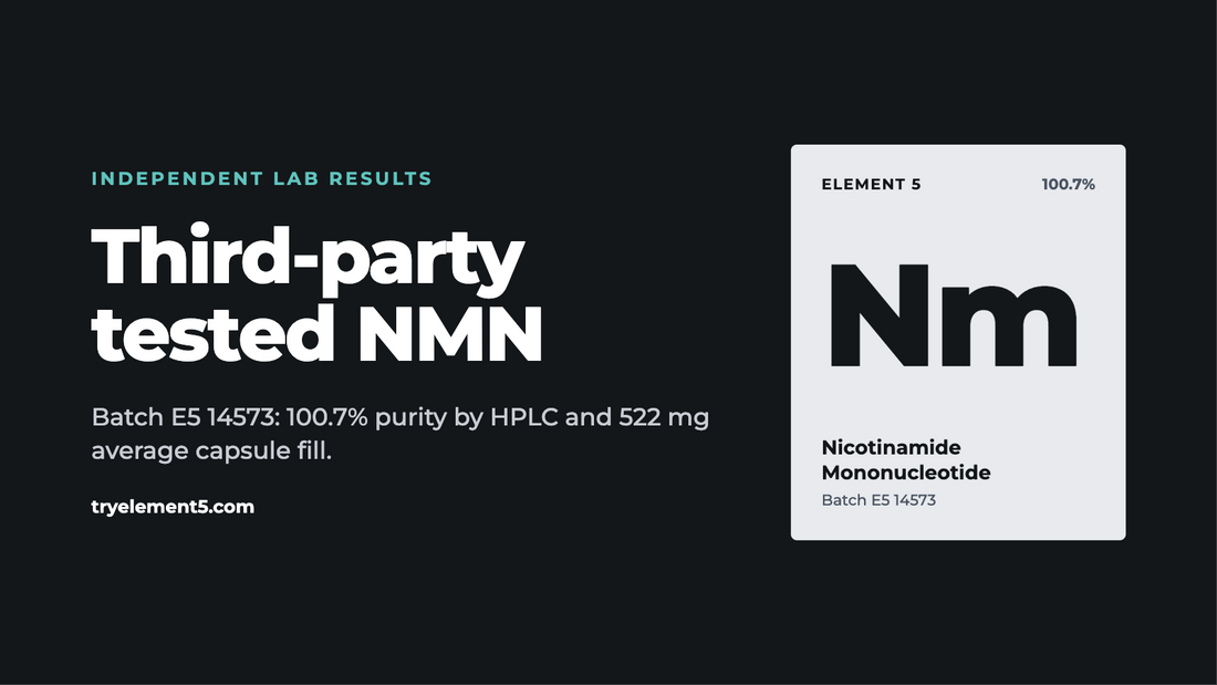 Third-Party Tested NMN UK: Element 5 Lab Results (100.7% Purity, 2026)