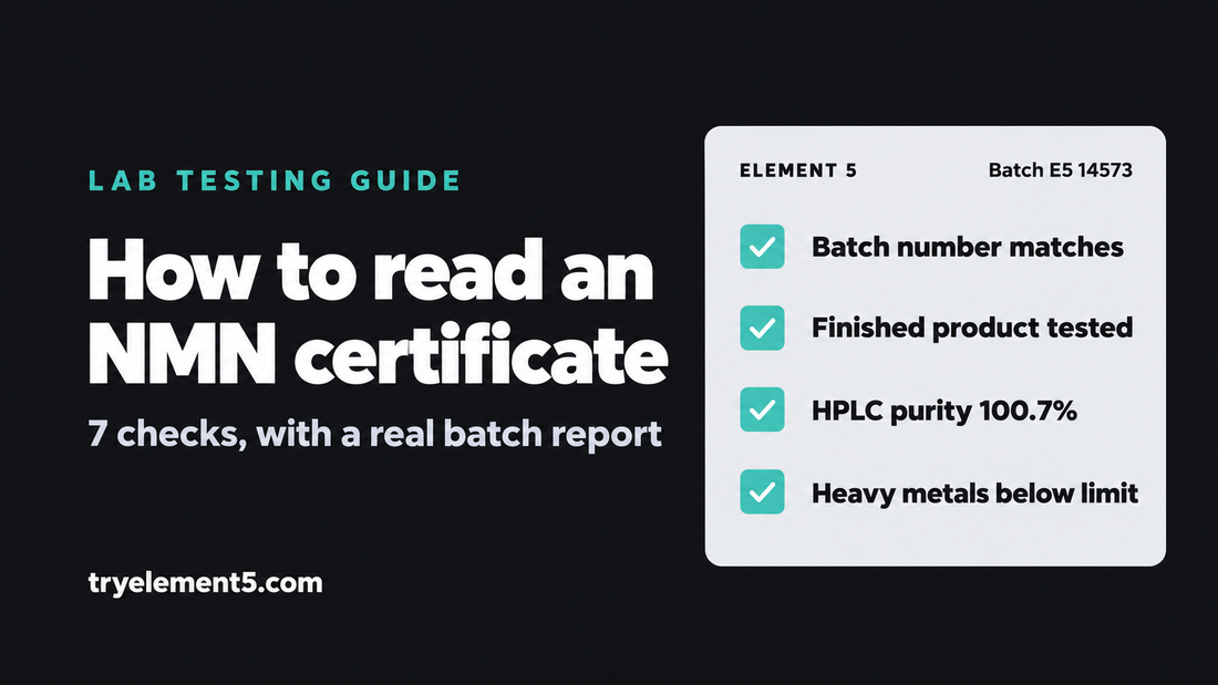 How to Read an NMN Certificate of Analysis: A Step-by-Step Guide (2026)