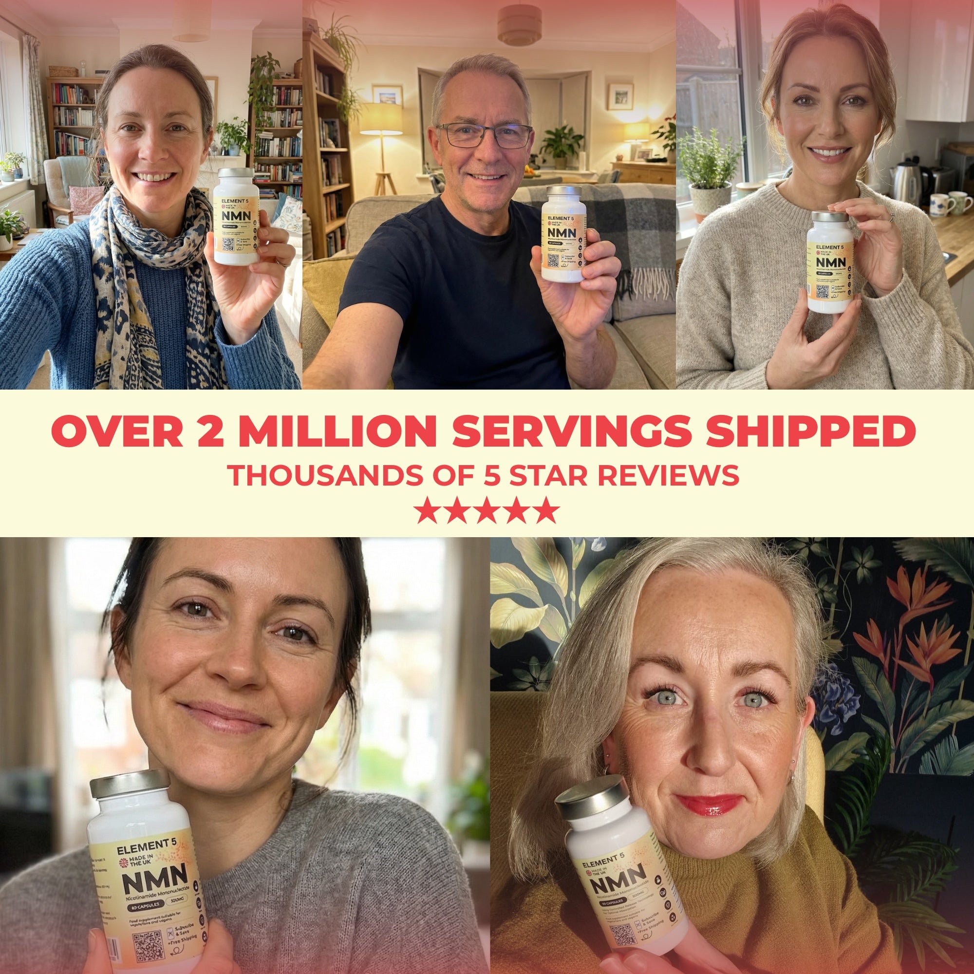 Element 5 NMN — 2 million servings sold
