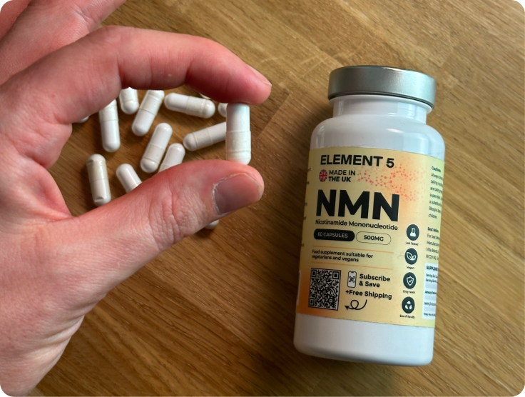 NMN supplement bottle