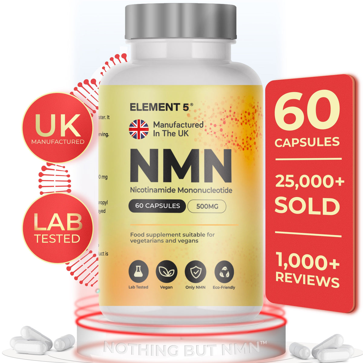 Ultra Pure NMN - 500mg Element 5 