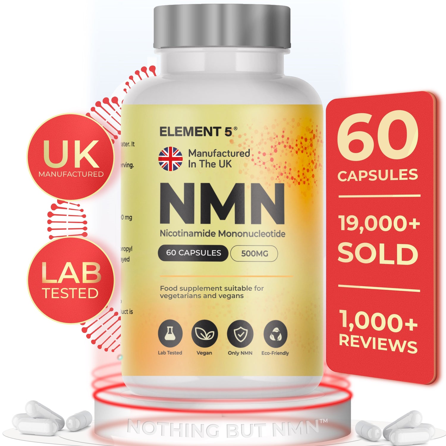 Ultra Pure NMN - 500mg Element 5 