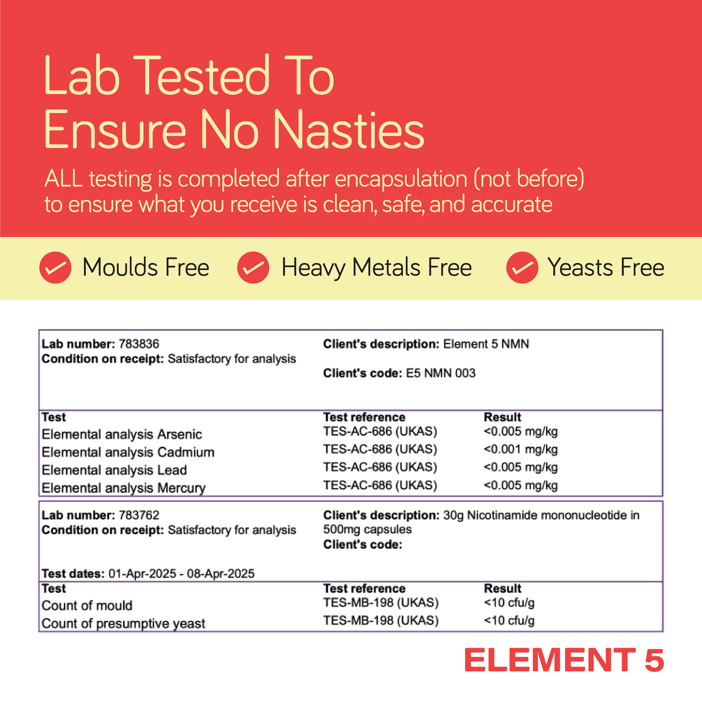 Element 5™ NMN - Nicotinamide Mononucleotide